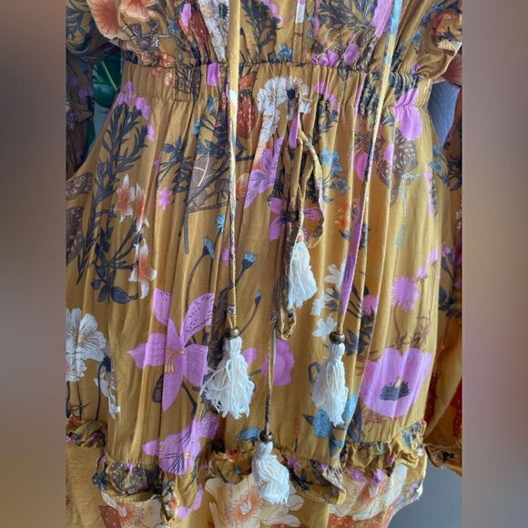 Cotton Lance Cade turmeric colored dress - Picture 4 of 6